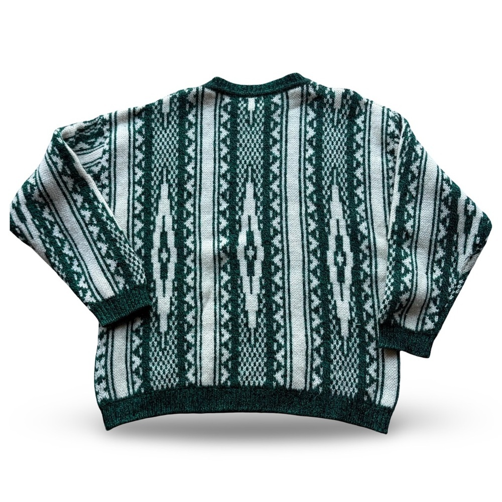 VINTAGE Benetton Shetland Wool Sweater Italy Size M - Picture 2 of 7